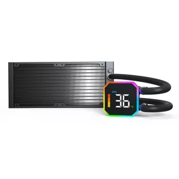 Montech HyperFlow Digital 240 υδρόψυξη επεξεργαστή all-in-one 12 cm μαύρο 1 τεμ.