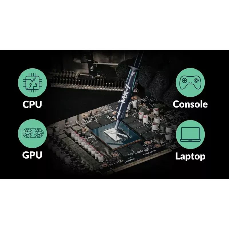 Θερμοαγώγιμη πάστα Arctic MX-7 ULTIMATE Performance, 8 g, πυκνότητα 2,9 g/cm³, γκρι