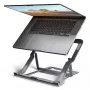 Axagon STND-LAG Βάση αλουμινίου για laptops 10 inch–17,3 inch. Οκτώ ρυθμιζόμενα ύψη και γωνίες κλίσης. Γκρι χρώμα.