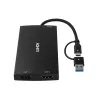 Lindy 43430 Καλώδιο βίντεο-αντάπτορας 0,11 m USB Type-C 2 x HDMI Μαύρο