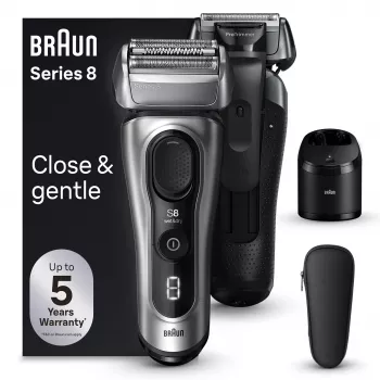 Ηλεκτρική ξυριστική μηχανή BRAUN Series 8 8567cc Σύστημα υγρό & στεγνό με σταθμό καθαρισμού και φόρτισης