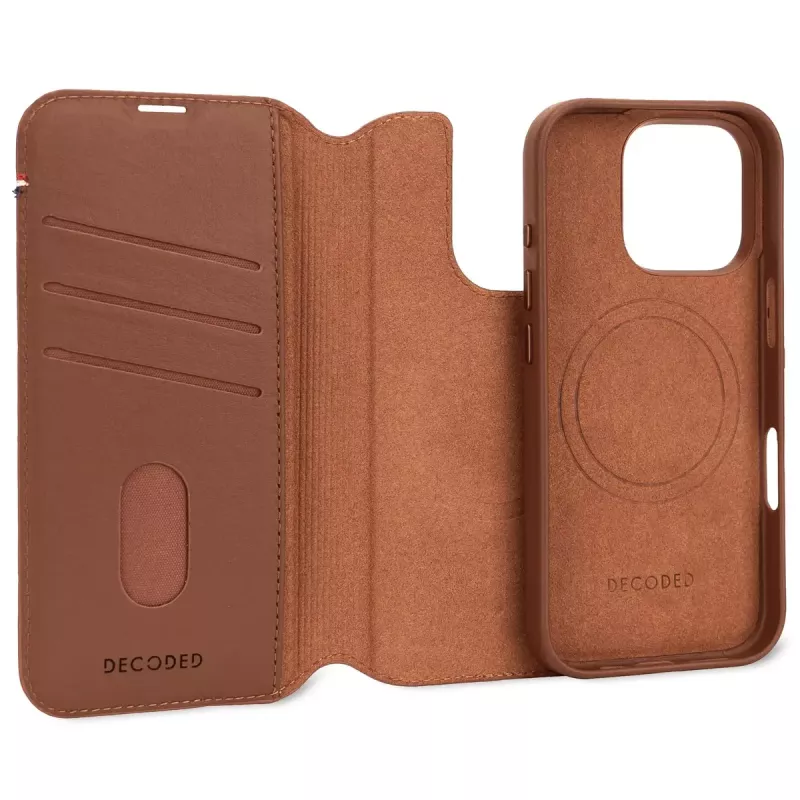 Wallet Case Decoded iPhone 16 Pro Max Καφέ 3 θήκες καρτών