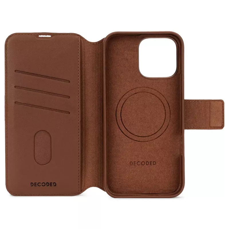 Wallet Case Decoded iPhone 16 Pro Max Καφέ 3 θήκες καρτών