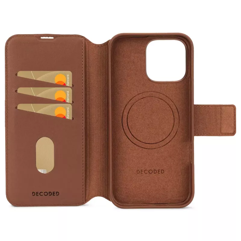Wallet Case Decoded iPhone 16 Pro Max Καφέ 3 θήκες καρτών