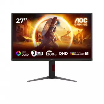 AOC G4 Q27G4ZD Οθόνη υπολογιστή 68,6 cm (27 ίντσες) 2560 x 1440 Pixel Quad HD QD-OLED Μαύρο, Κόκκινο