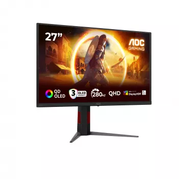 AOC G4 Q27G4ZD Οθόνη υπολογιστή 68,6 cm (27 ίντσες) 2560 x 1440 Pixel Quad HD QD-OLED Μαύρο, Κόκκινο