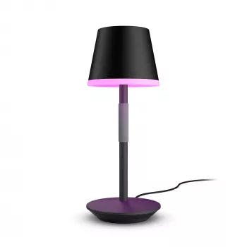 Έξυπνο επιτραπέζιο φωτιστικό Philips Hue Go φορητό φωτιστικό Bluetooth Zigbee μαύρο