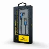 Καλώδιο δεδομένων USB 2.0 Gembird CC-USB2J-AMLML-1M-BL — USB A σε Micro-USB B/Lightning, 1 m, μπλε/μαύρο