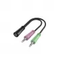 Hama 00200351 Καλώδιο ήχου 0,15 m 3,5 mm TRS 2 x 3,5 mm μαύρο