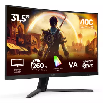 Οθόνη υπολογιστή AOC G4 C32G42ZE 80 cm (31,5 ίντσες) 1920 x 1080 pixel Full HD LED μαύρο, κόκκινο