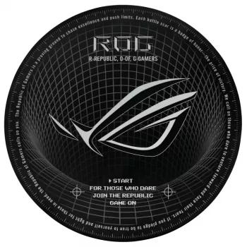 Προστατευτικό δαπέδου ASUS ROG Cosmic Mat II OS111, στρογγυλό, διάμετρος 117 cm, για καρέκλα gaming ή γραφείου