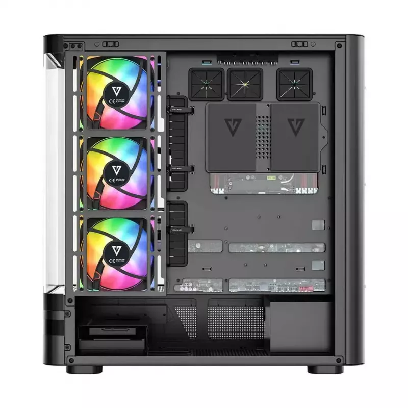 Κουτί υπολογιστή MODECOM VOLCANO AQ200 ARGB MIDI μαύρο
