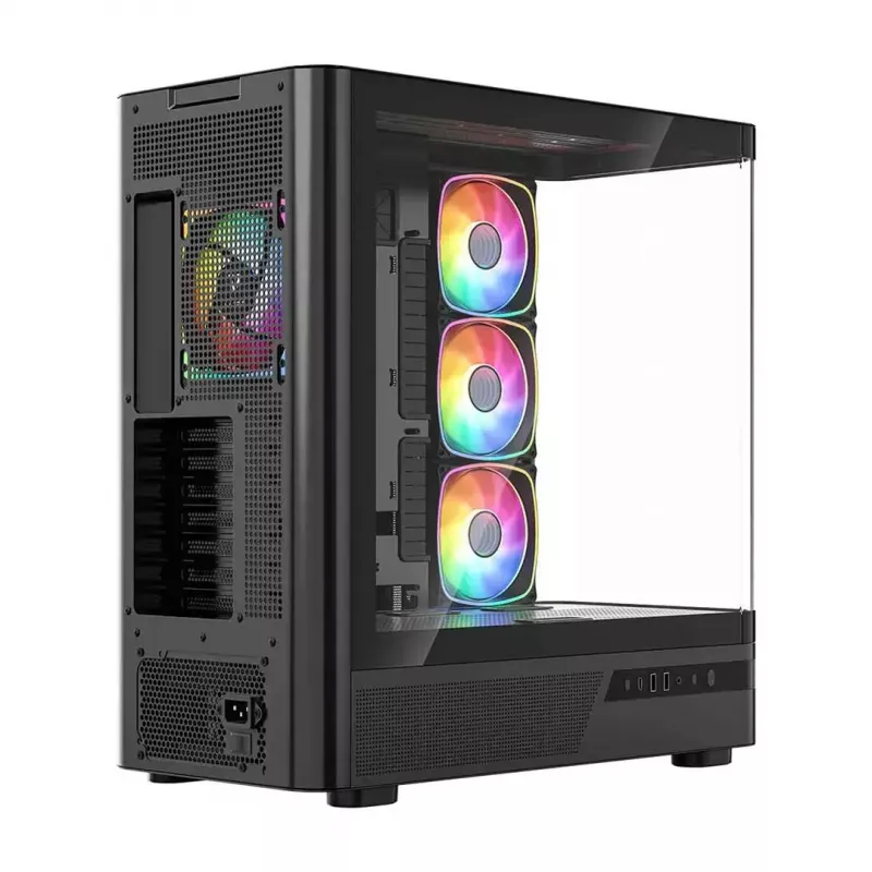 Κουτί υπολογιστή MODECOM VOLCANO AQ200 ARGB MIDI μαύρο