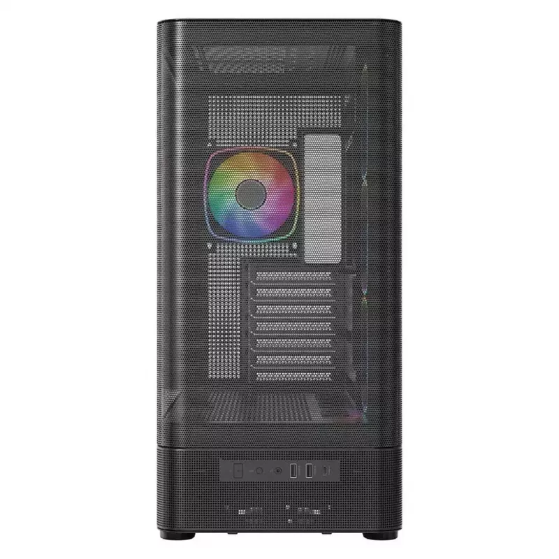 Κουτί PC MODECOM VOLCANO AQ400 ARGB MIDI Μαύρο — MODECOM MC-A-AQ400-4FA-B