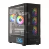 Κουτί PC MODECOM VOLCANO AQ400 ARGB MIDI Μαύρο — MODECOM MC-A-AQ400-4FA-B