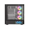 Κουτί PC MODECOM VOLCANO AQ400 ARGB MIDI Μαύρο — MODECOM MC-A-AQ400-4FA-B