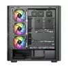 Κουτί PC MODECOM VOLCANO AQ400 ARGB MIDI Μαύρο — MODECOM MC-A-AQ400-4FA-B