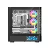 Κουτί PC MODECOM VOLCANO AQ400 ARGB MIDI Μαύρο — MODECOM MC-A-AQ400-4FA-B