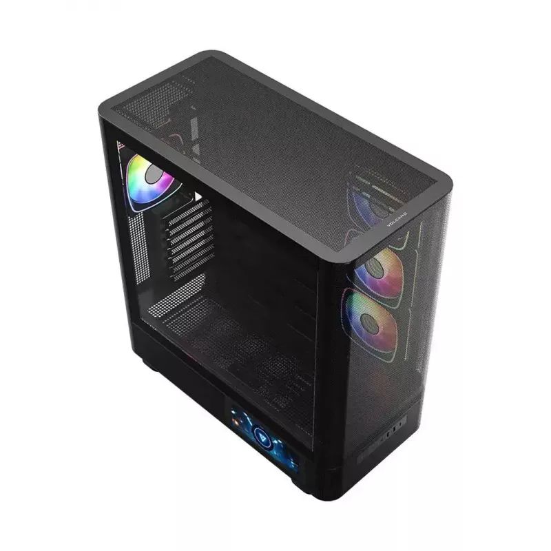 Κουτί PC MODECOM VOLCANO AQ400 ARGB MIDI Μαύρο — MODECOM MC-A-AQ400-4FA-B