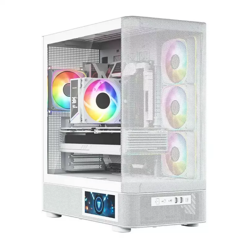 MODECOM VOLCANO AQ400 ARGB MIDI Tower Κουτί υπολογιστή, λευκό