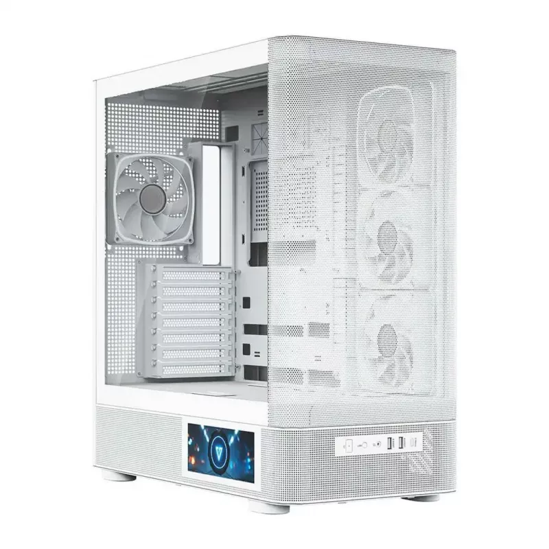MODECOM VOLCANO AQ400 ARGB MIDI Tower Κουτί υπολογιστή, λευκό