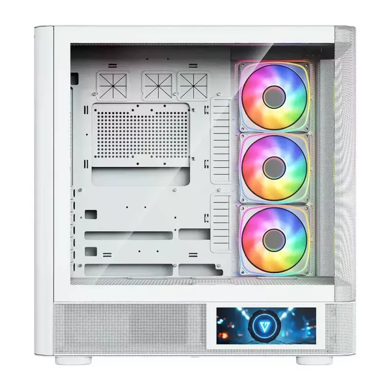 MODECOM VOLCANO AQ400 ARGB MIDI Tower Κουτί υπολογιστή, λευκό