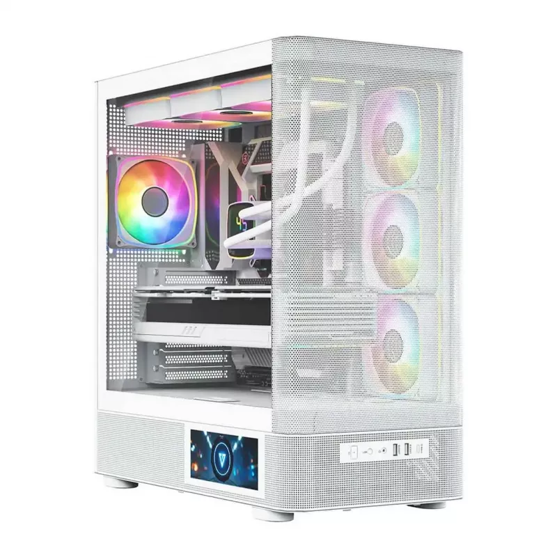 MODECOM VOLCANO AQ400 ARGB MIDI Tower Κουτί υπολογιστή, λευκό