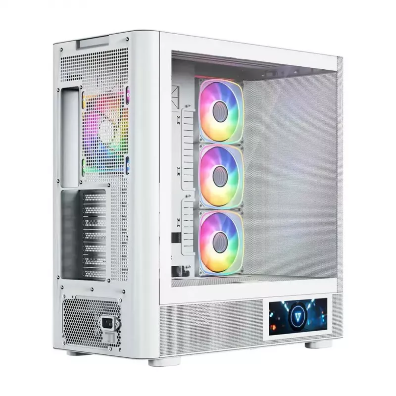 MODECOM VOLCANO AQ400 ARGB MIDI Tower Κουτί υπολογιστή, λευκό
