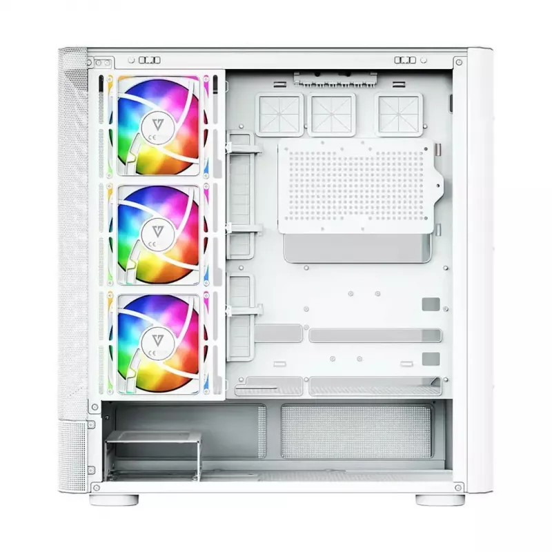 MODECOM VOLCANO AQ400 ARGB MIDI Tower Κουτί υπολογιστή, λευκό