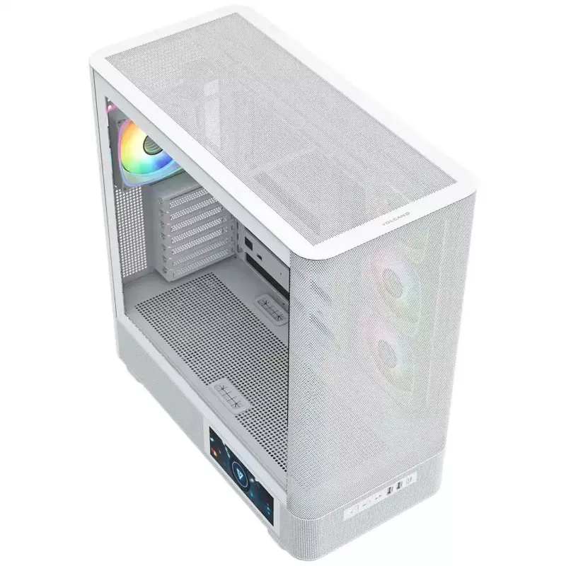 MODECOM VOLCANO AQ400 ARGB MIDI Tower Κουτί υπολογιστή, λευκό
