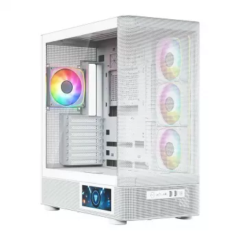 MODECOM VOLCANO AQ400 ARGB MIDI Tower Κουτί υπολογιστή, λευκό