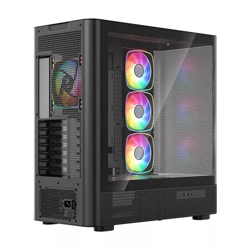 Κουτί υπολογιστή MODECOM VOLCANO AQ500 ARGB MIDI μαύρο