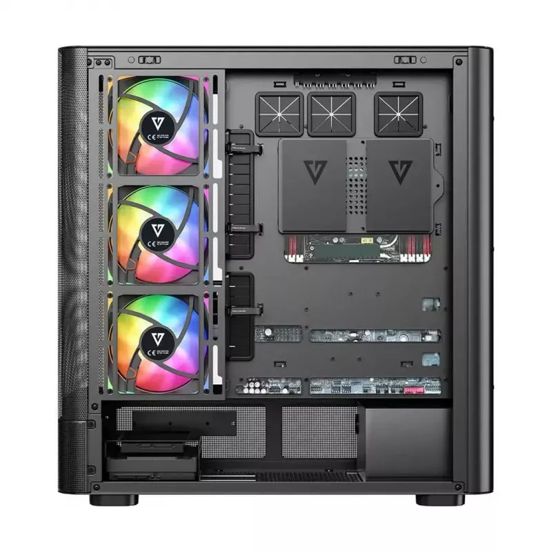 Κουτί υπολογιστή MODECOM VOLCANO AQ500 ARGB MIDI μαύρο