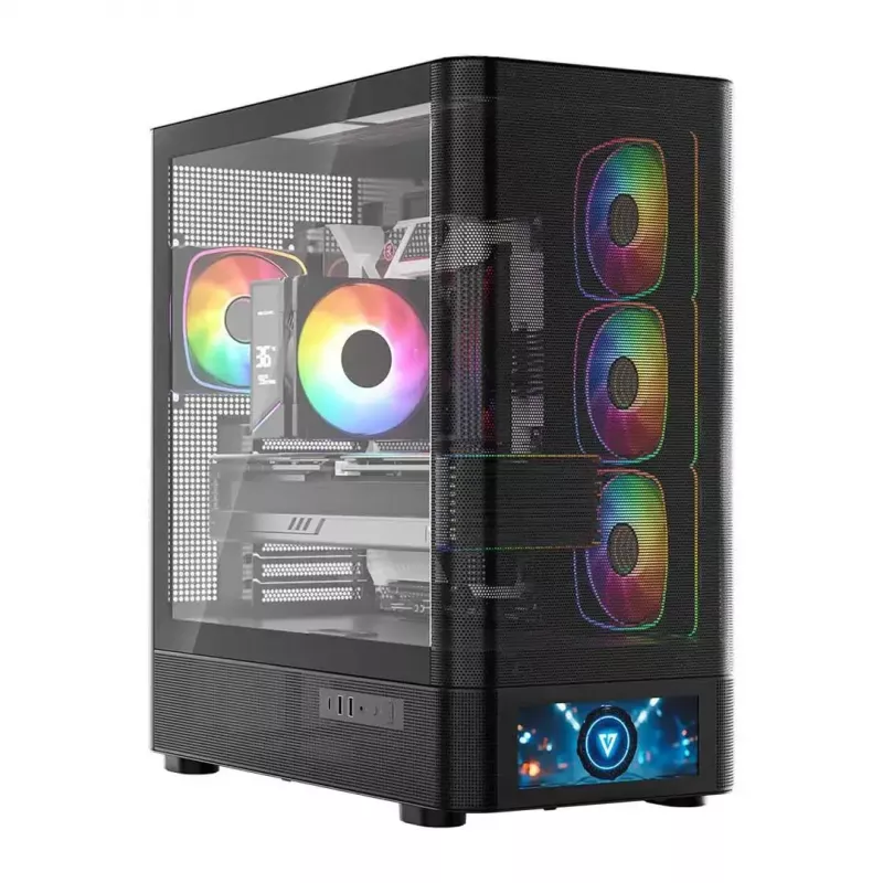 Κουτί υπολογιστή MODECOM VOLCANO AQ500 ARGB MIDI μαύρο