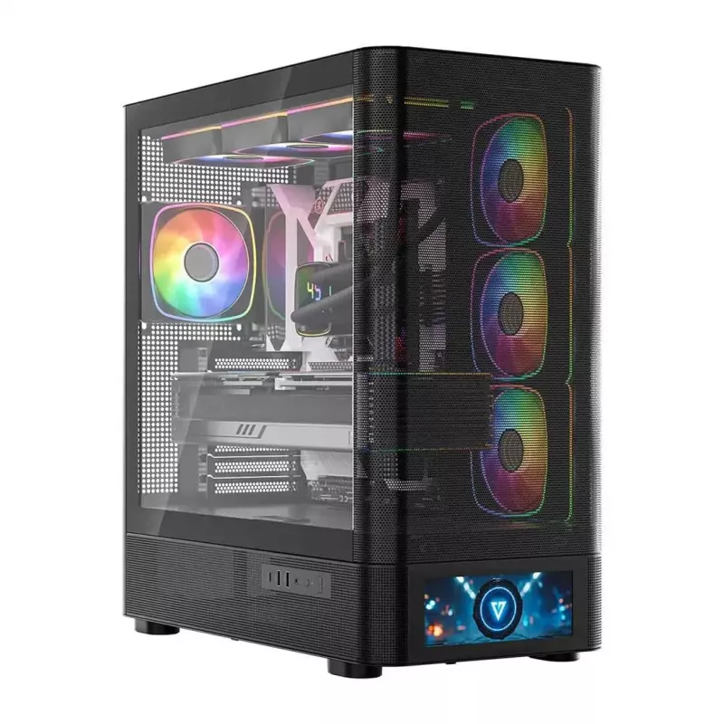 Κουτί υπολογιστή MODECOM VOLCANO AQ500 ARGB MIDI μαύρο
