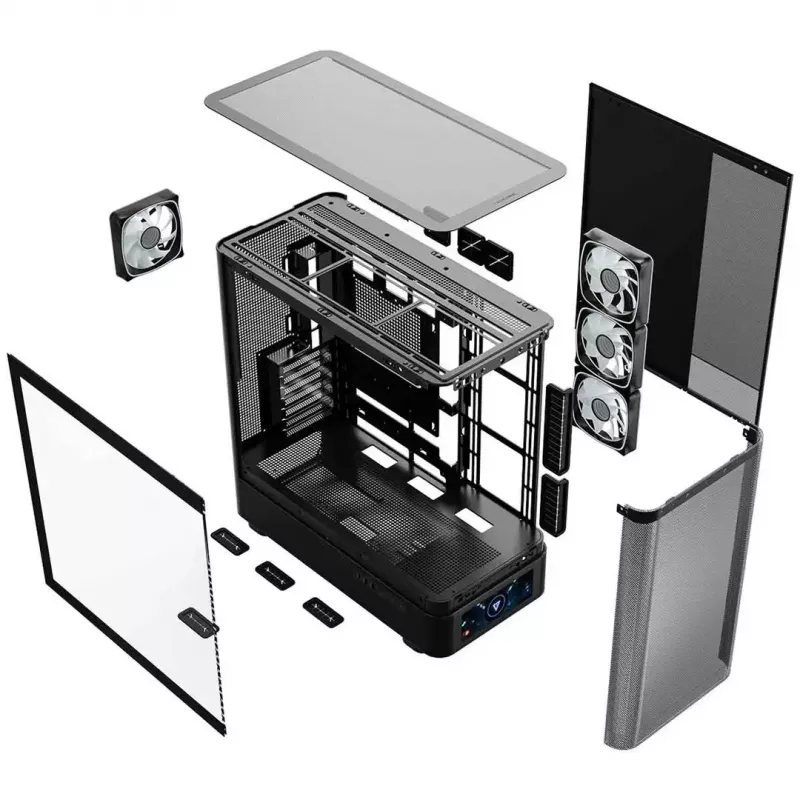 Κουτί υπολογιστή MODECOM VOLCANO AQ500 ARGB MIDI μαύρο