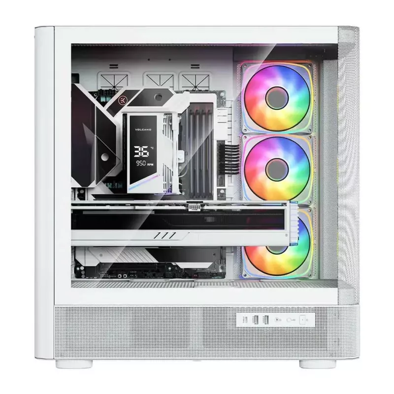 Κουτί υπολογιστή MODECOM VOLCANO AQ500 ARGB MIDI λευκό