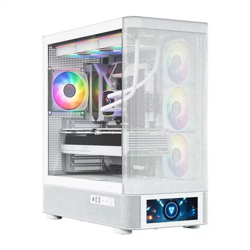 Κουτί υπολογιστή MODECOM VOLCANO AQ500 ARGB MIDI λευκό