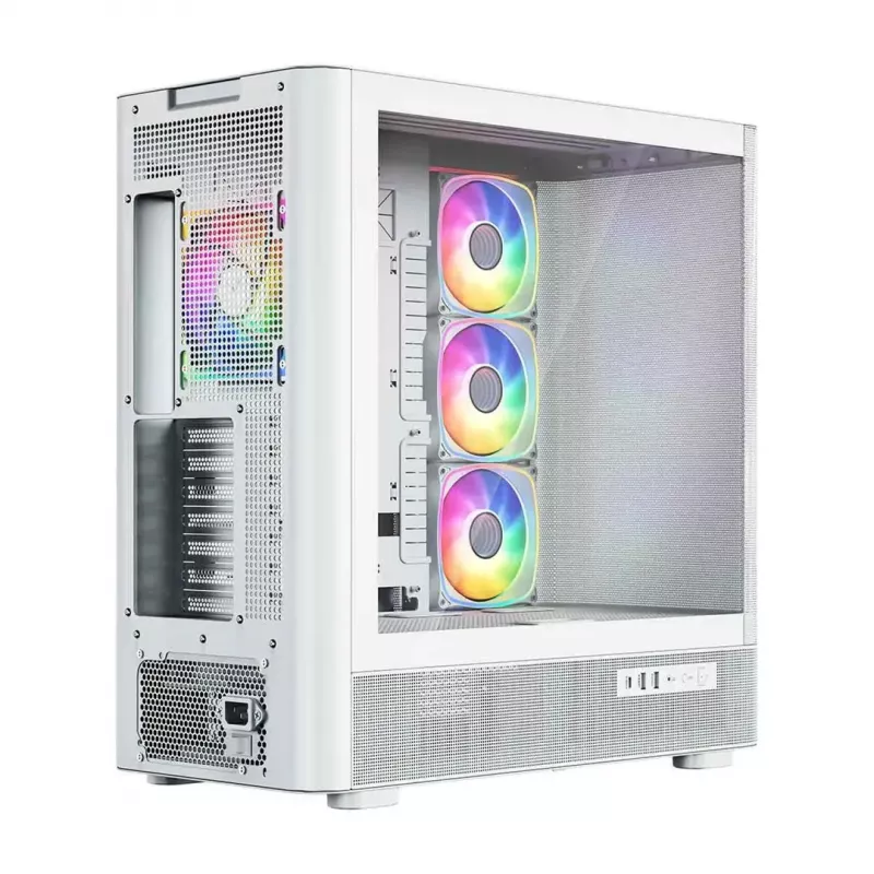 Κουτί υπολογιστή MODECOM VOLCANO AQ500 ARGB MIDI λευκό