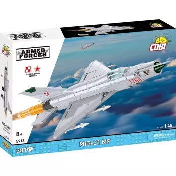 Δομικά τουβλάκια Cobi MiG-21 MF σετ 381 τουβλάκων — παιχνίδι μοντελισμού προς κατασκευή