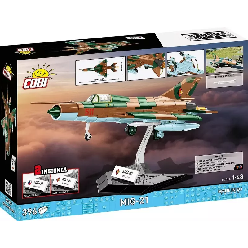 Κιτ μοντελισμού Cobi MiG-21 396 τεμ. — σετ κατασκευής Cobi Blocks