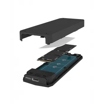 Θήκη SSD ICY BOX M.2 NVMe με USB 3.2 Gen 2 Type-C και φωτισμό RGB