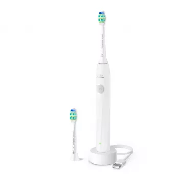 Επαναφορτιζόμενη ηχητική οδοντόβουρτσα Philips Sonicare 2100 HX4022/01 — 1 λαβή, 2 κεφαλές βούρτσας, μπαταρία Li‑Ion, λειτουργία Daily Care