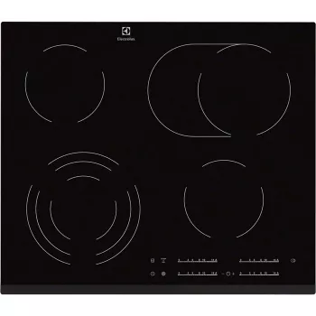 Electrolux EHF6547FXK Εστία μαύρη εντοιχιζόμενη 4 ζώνες