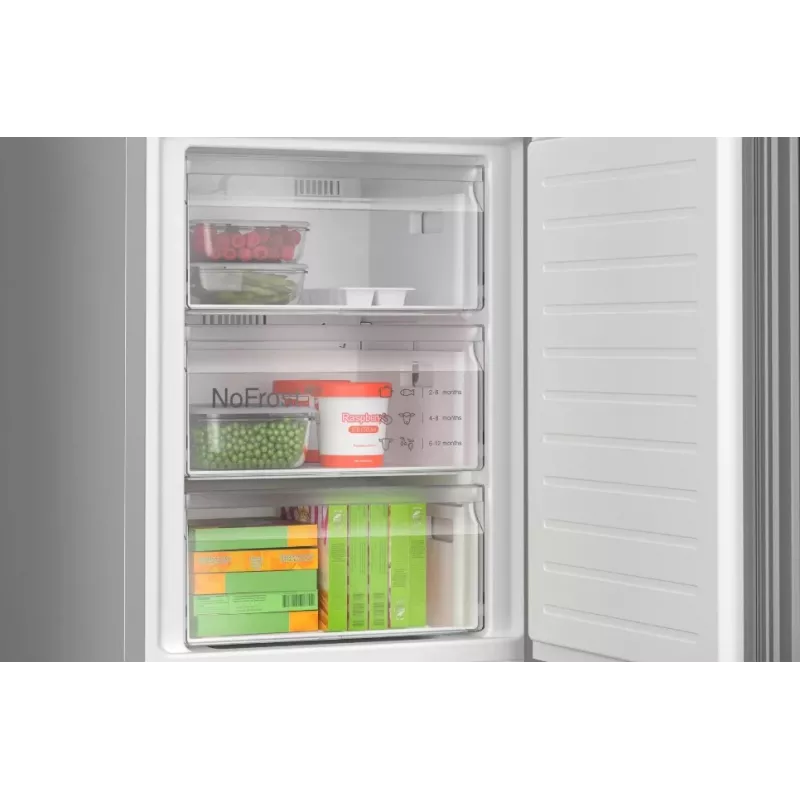 Bosch Serie 6 KGN39LBCF Ψυγειοκαταψύκτης Ελεύθερης τοποθέτησης 363 L Μαύρο