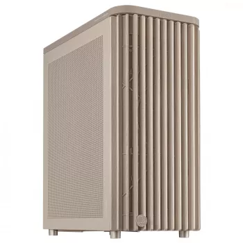 Κουτί PC ASUS ProArt PA401 Wood Mesh PWM Μπεζ — ATX, ξύλο, 2×160 mm μπροστά, 1×120 mm πίσω, 2×3,5 ιντσών + 2×2,5 ιντσών θέσεις