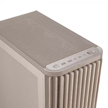 Κουτί PC ASUS ProArt PA401 Wood Mesh PWM Μπεζ — ATX, ξύλο, 2×160 mm μπροστά, 1×120 mm πίσω, 2×3,5 ιντσών + 2×2,5 ιντσών θέσεις