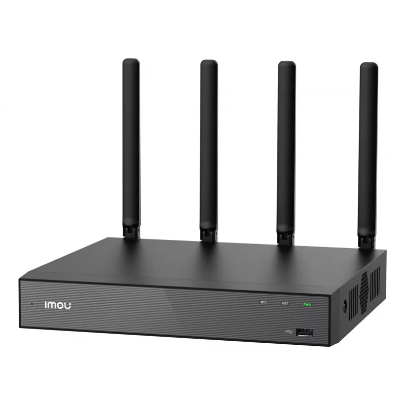 Network Video Recorder IMOU N110W - 10-channel Wi-Fi 6 NVR, 2592x1944 max, dual-band Wi-Fi, SATA HDD support up to 16 TB, 10/100 Ethernet, black