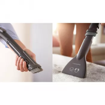 Ηλεκτρική σκούπα δαπέδου Philips 5000 Σειρά XD5123/10 — 900 W, σακούλα σκόνης 4 L, φίλτρα HEPA & μικροφίλτρου, για σκληρά δάπεδα και χαλιά