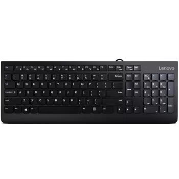 Lenovo 300 Πληκτρολόγιο Universal USB QWERTY US English Μαύρο